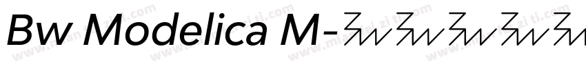 Bw Modelica M字体转换